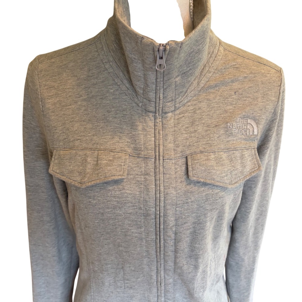 The North Face Women's Gray Utility Field Jacket Coat Small Cotton Lightweight - Picture 2 of 11